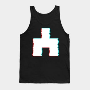 White Bear / Bandersnatch Glitched Tank Top